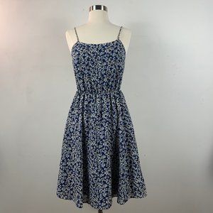 J. Crew Blue Floral Sun Dress